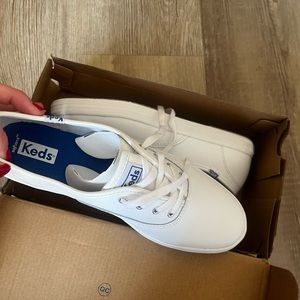 COPY - Brand new white leather keds